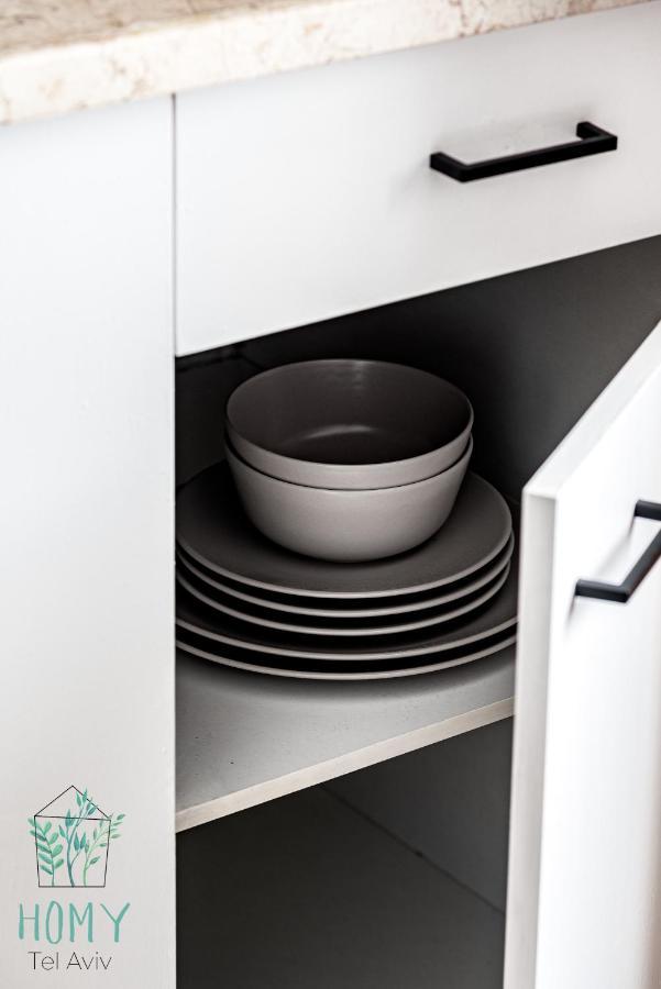 Stylish Studio Apartments On Dizengoff By Homy Tel-Aviv Kültér fotó