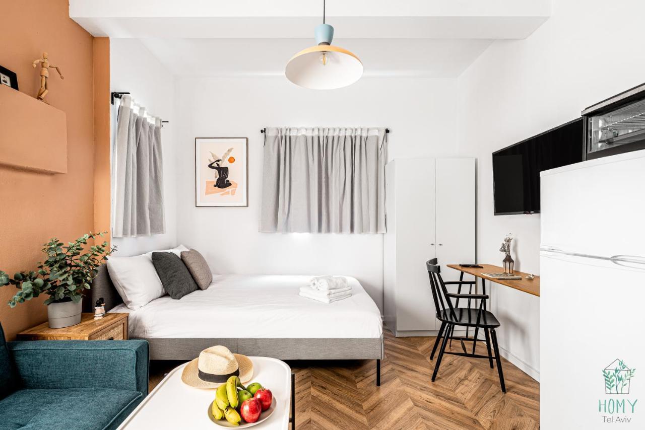 Stylish Studio Apartments On Dizengoff By Homy Tel-Aviv Kültér fotó